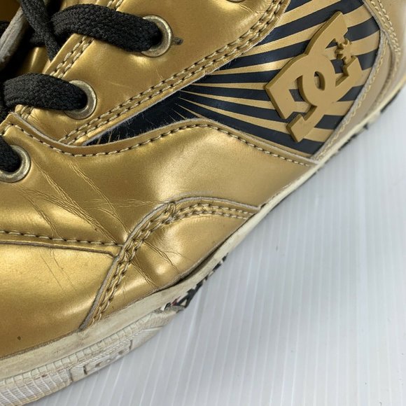 DC X Mike Shinoda X Suru Mens High Top Sneakers Gold US8 Rare HTF Skate Street - Picture 7 of 12